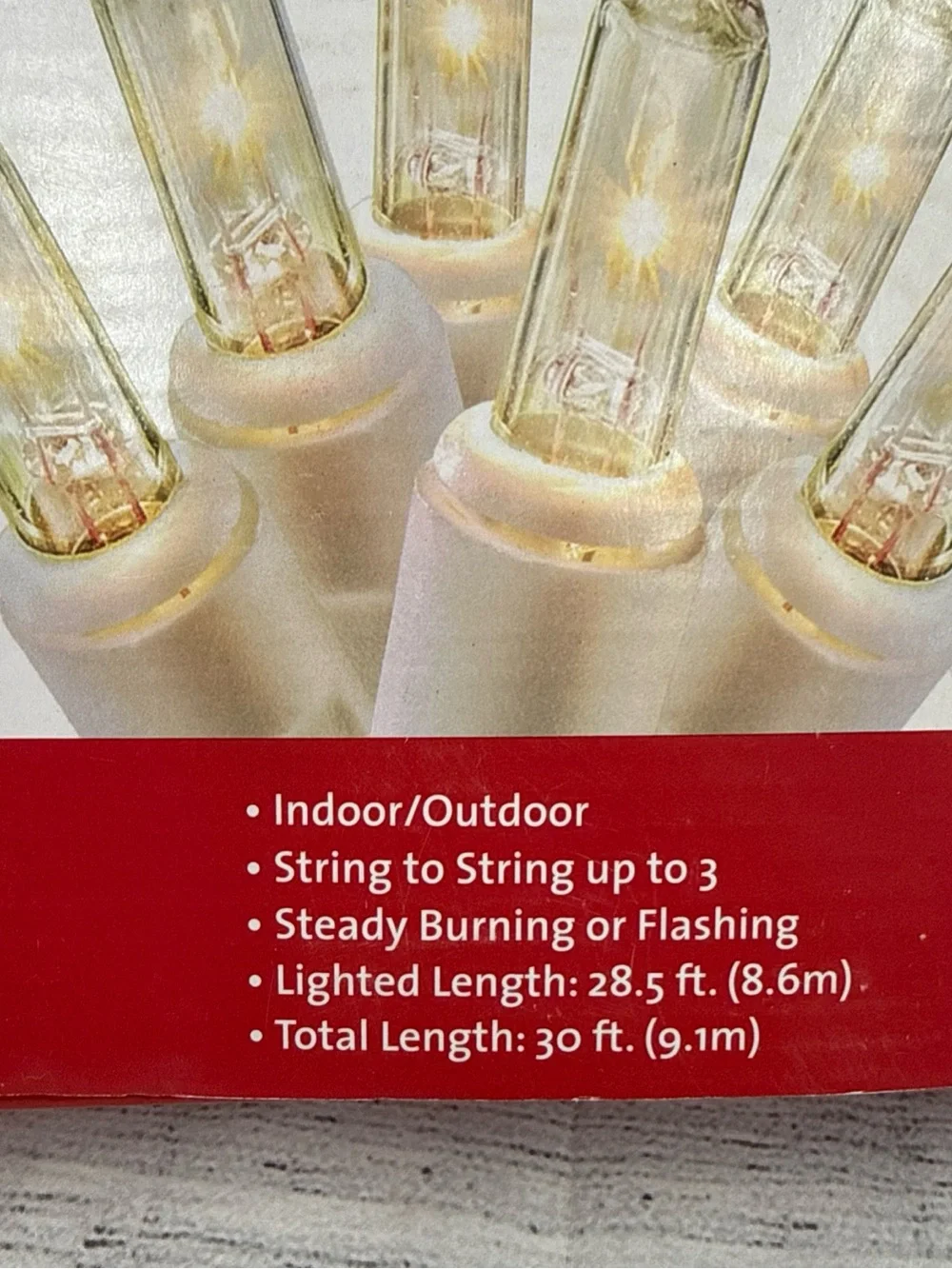 Winter Wonder 140 Clear Mini Christmas Lights White Wire Indoor Outdoor Patio